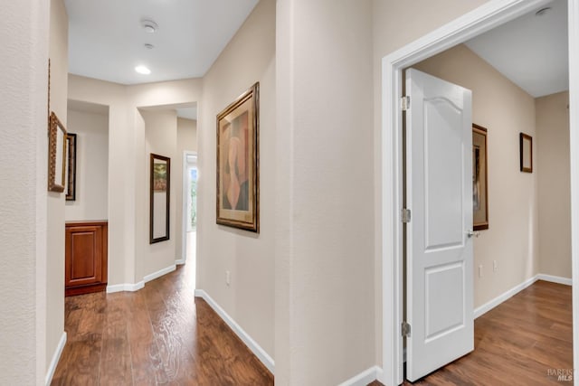 59 Toscana Dr, American Canyon, CA 94503 - corridor featuring wood finished floors, baseboards, and recessed lighting