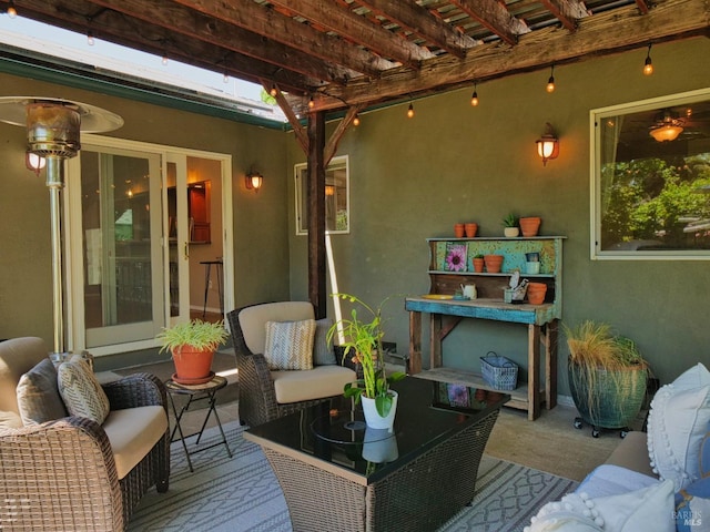 view of sunroom / solarium