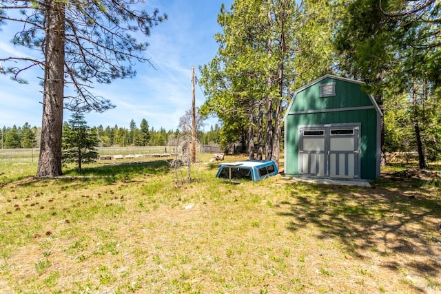 35600 Rock Creek Rd, Shingletown, CA 96088 - view of yard featuring a storage unit and an outbuilding