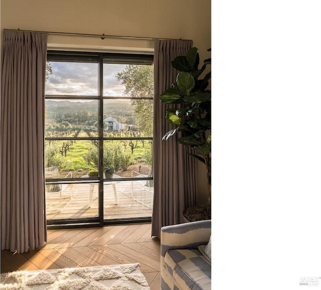 view of doorway to outside