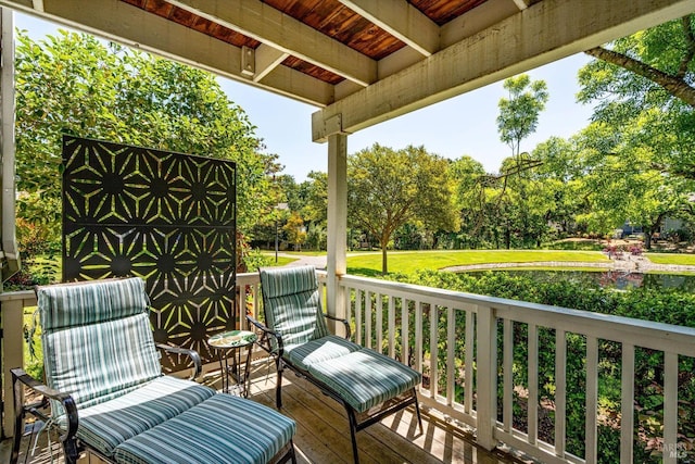 view of balcony