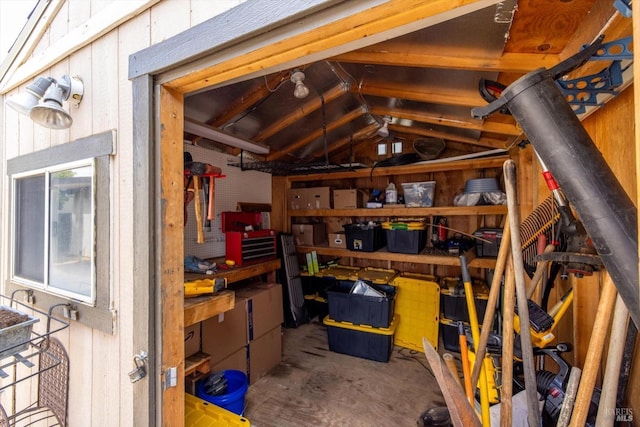 view of storage