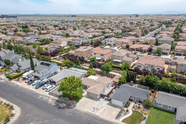 drone / aerial view with a residential view