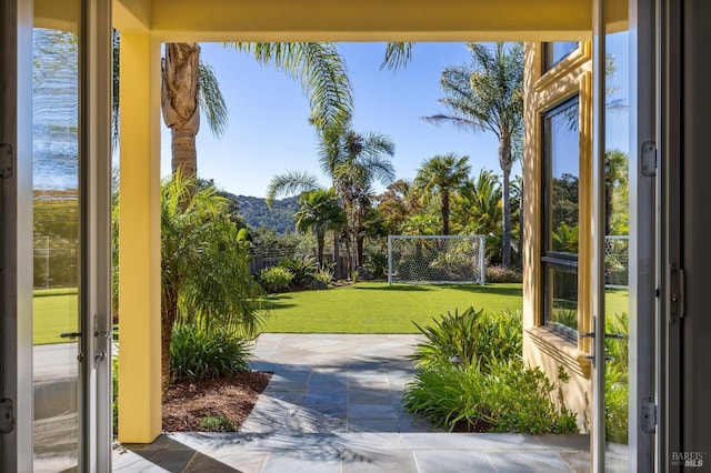 220 Deer Park Ave, San Rafael, CA 94901 - entryway with plenty of natural light and a mountain view