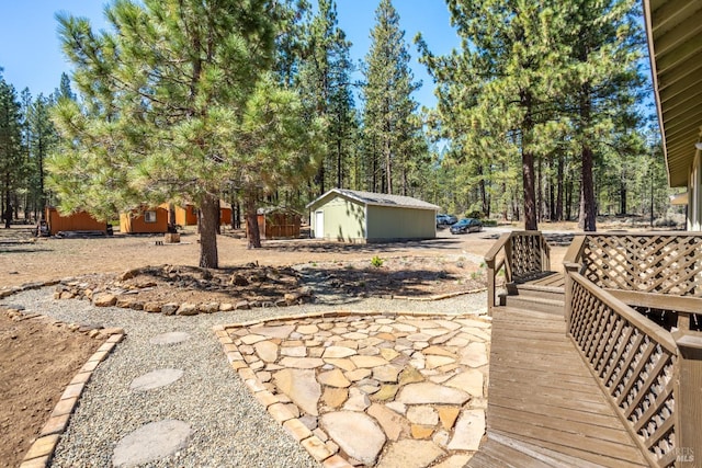 12321 Big Springs Blvd, Old Station, CA 96071 - view of yard with a patio area and an outbuilding