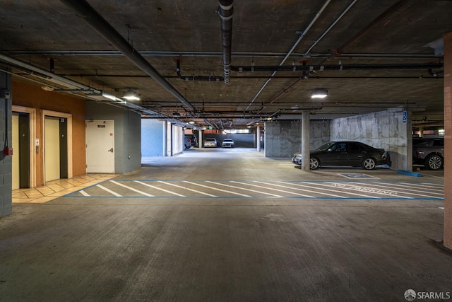 view of parking deck