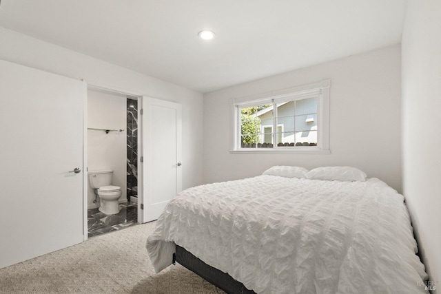 1549 Trellis Ln, Petaluma, CA 94954 - bedroom with ensuite bathroom, carpet floors, and recessed lighting
