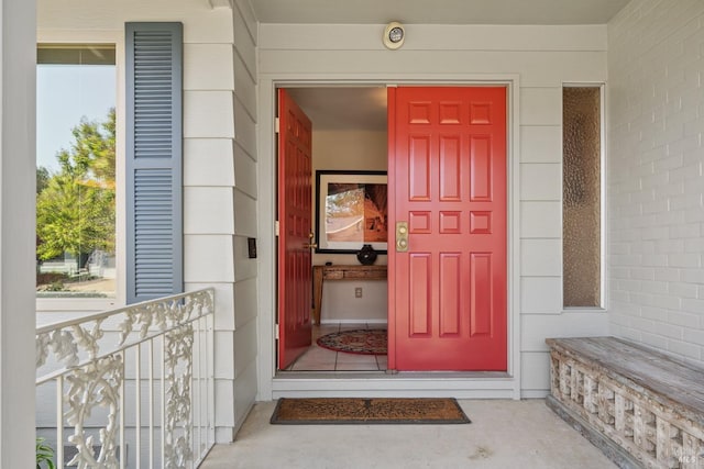view of entrance to property