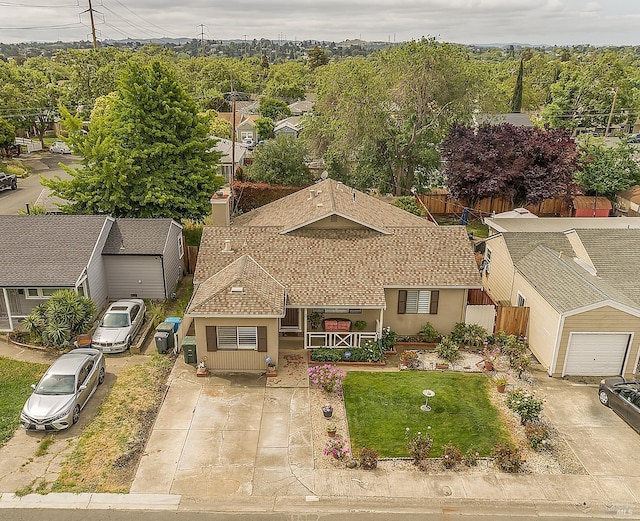 birds eye view of property