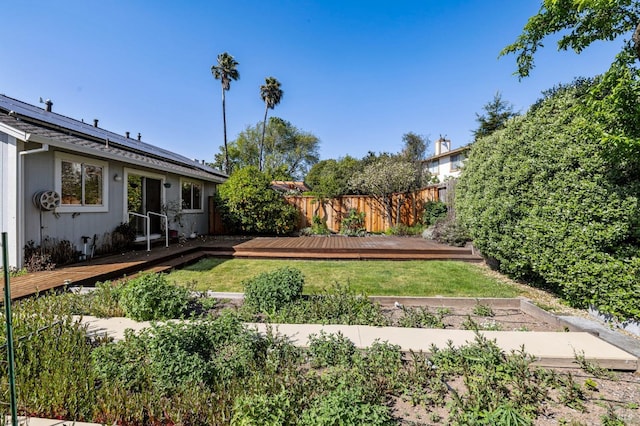 1722 Capella Ct, Petaluma, CA 94954 - view of yard with a deck and a vegetable garden