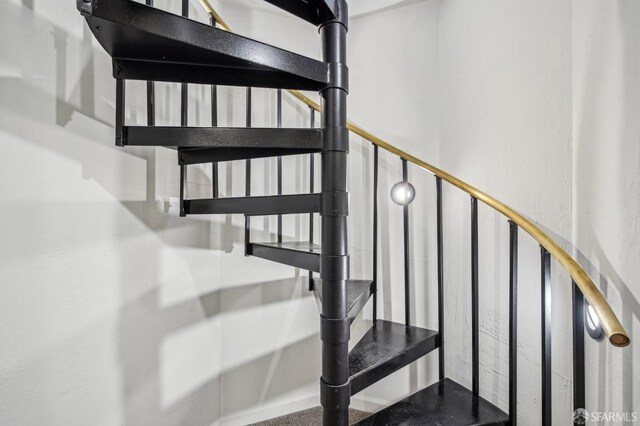 view of stairs