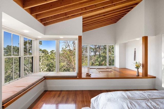 view of sunroom