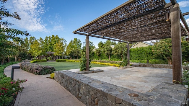 view of home's community featuring a patio area