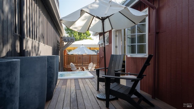 view of deck