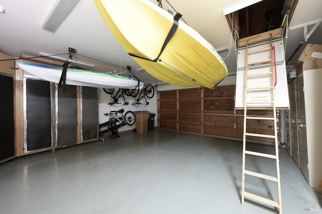 below grade area with a garage