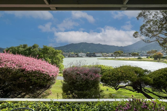 property view of mountains with a water view