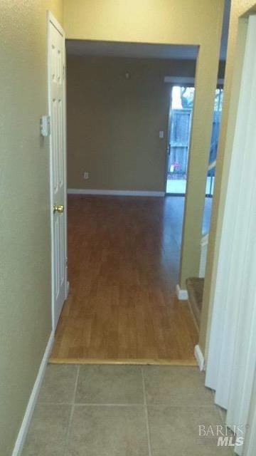 hallway with baseboards