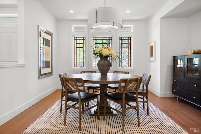 1071 Bale Ln, Calistoga, CA 94515 - dining room with light wood finished floors, baseboards, and recessed lighting