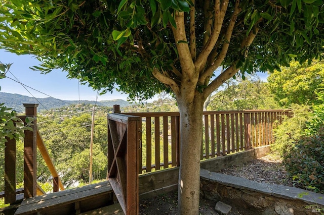 271 Via La Paz Rd, Greenbrae, CA 94904 - deck with fence and a mountain view