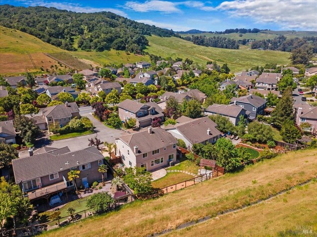 aerial view of residential area