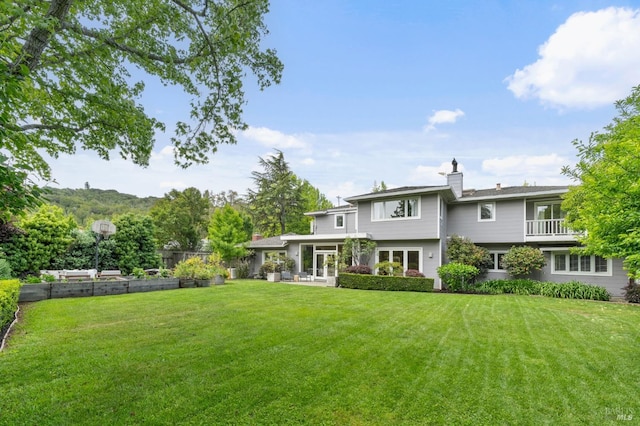 30 Tarry Rd, San Anselmo, CA 94960 - rear view of property featuring a chimney and a lawn