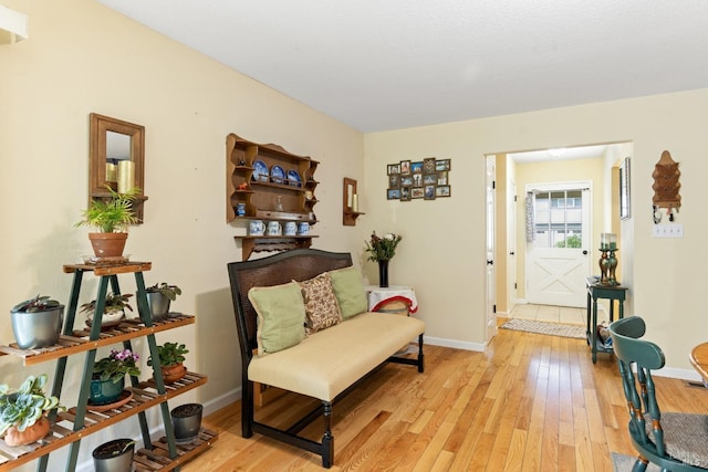 824 W St, Petaluma, CA 94952 - sitting room featuring light wood-type flooring and baseboards