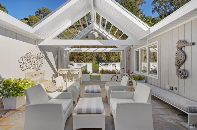 27 W Shore Rd, Belvedere, CA 94920 - view of patio / terrace with outdoor lounge area and outdoor dining area