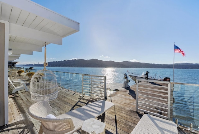 27 W Shore Rd, Belvedere, CA 94920 - dock area featuring a water and mountain view