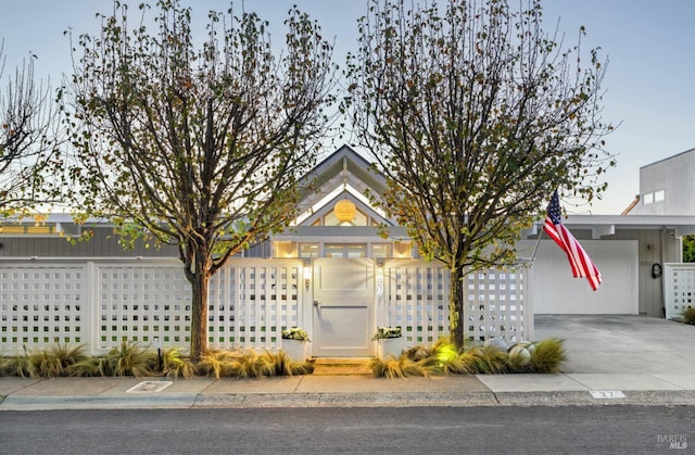 27 W Shore Rd, Belvedere, CA 94920 - obstructed view of property with concrete driveway