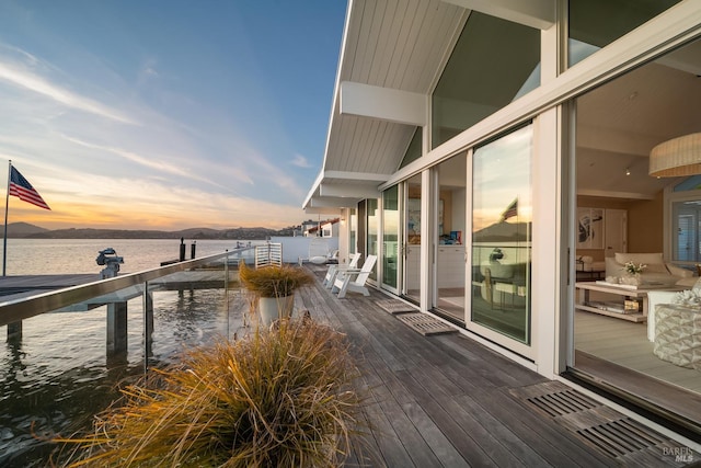 27 W Shore Rd, Belvedere, CA 94920 - wooden deck with a water view