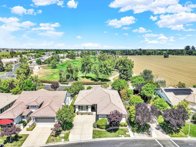 bird's eye view with a residential view