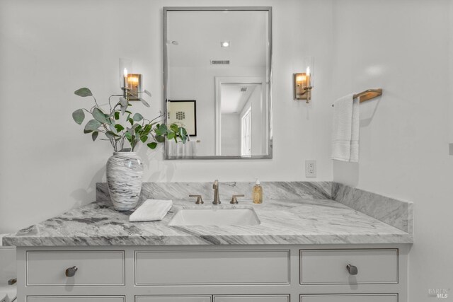 2509 Madrona Ave, Saint Helena, CA 94574 - bathroom featuring visible vents and vanity