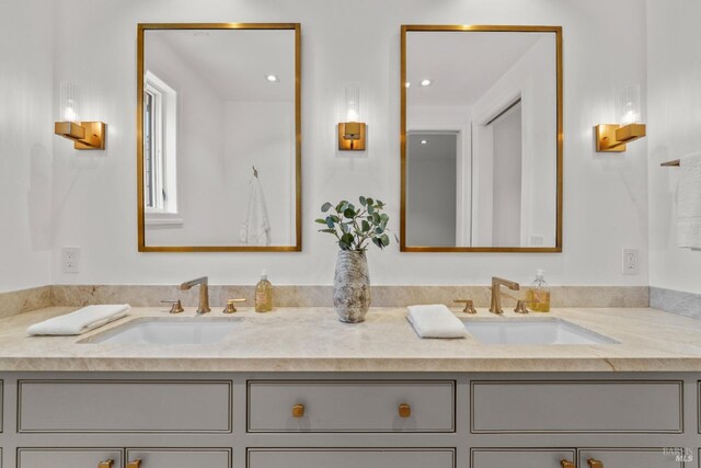 2509 Madrona Ave, Saint Helena, CA 94574 - bathroom featuring double vanity and a sink