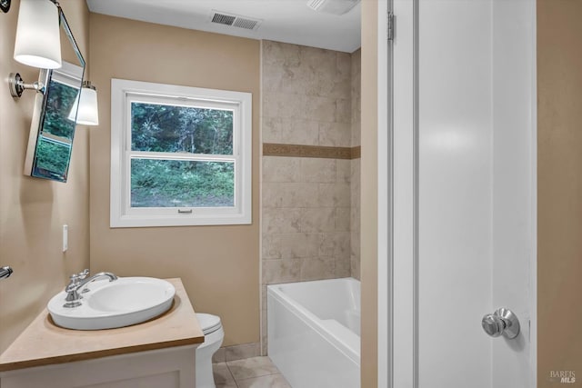 3257 State Highway 128, Calistoga, CA 94515 - bathroom featuring vanity, toilet, and tile patterned floors