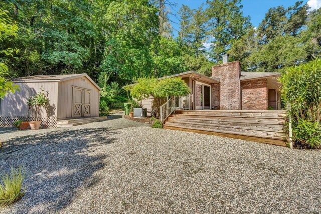 3257 State Highway 128, Calistoga, CA 94515 - view of yard with a storage shed and an outdoor structure