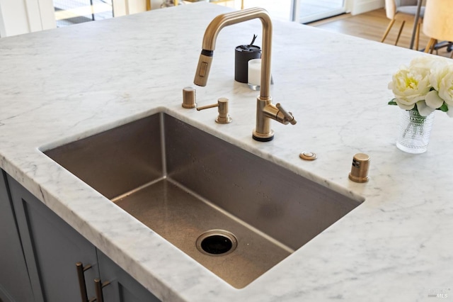 46 Lower N Ter, Tiburon, CA 94920 - details with light stone counters and a sink