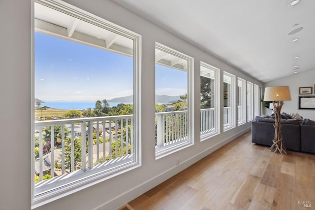 46 Lower N Ter, Tiburon, CA 94920 - sunroom / solarium featuring lofted ceiling, a wealth of natural light, and wood finished floors