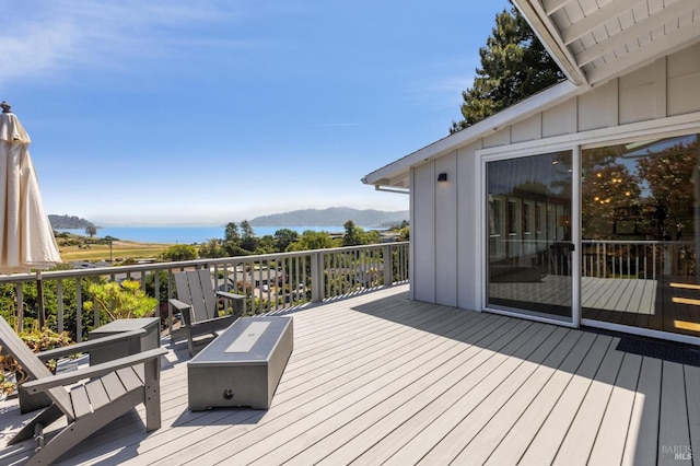 46 Lower N Ter, Tiburon, CA 94920 - wooden deck with a mountain view