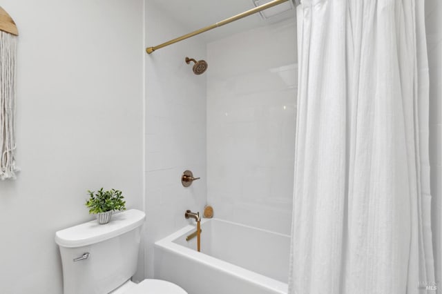 46 Lower N Ter, Tiburon, CA 94920 - bathroom with shower / bathtub combination with curtain and toilet