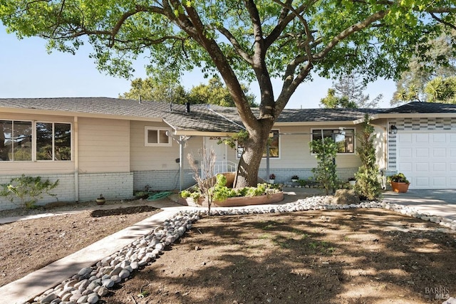 3580 Star Ridge Rd, Hayward, CA 94542 - ranch-style house featuring an attached garage and brick siding