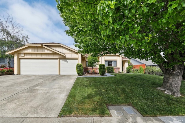 151 Doncaster Dr, Vallejo, CA 94591 - view of front of home featuring an attached garage, a front yard, and driveway
