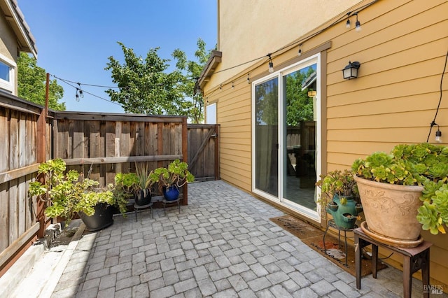 view of patio / terrace featuring a fenced backyard
