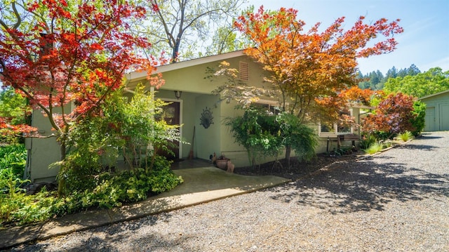 view of property exterior featuring stucco siding