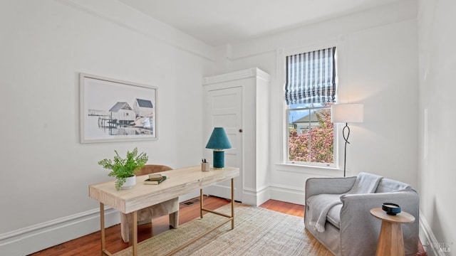 643 3rd St, Napa, CA 94559 - office featuring wood finished floors and baseboards