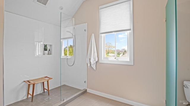 643 3rd St, Napa, CA 94559 - doorway with light tile patterned floors, baseboards, a healthy amount of sunlight, and visible vents