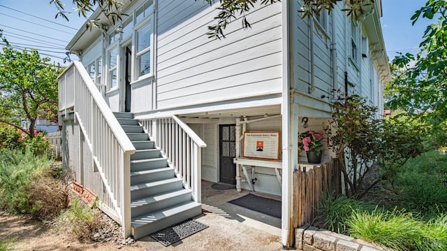 643 3rd St, Napa, CA 94559 - view of side of home featuring stairs