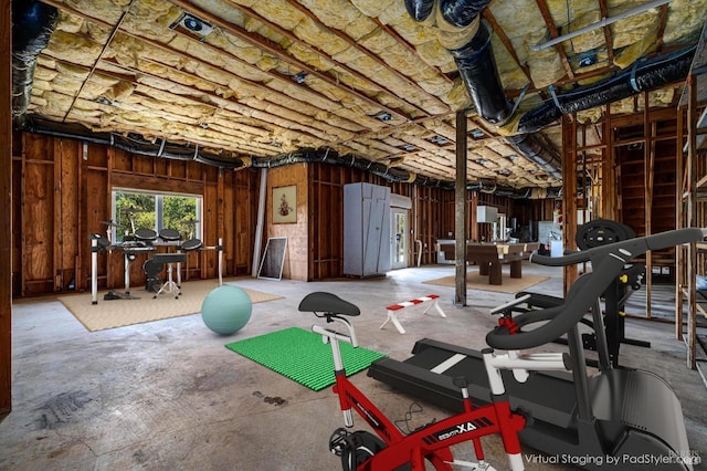 view of workout area