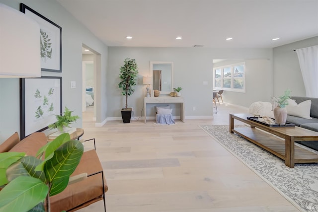 948 Benicia Rd, Vallejo, CA 94591 - living room with recessed lighting, wood finished floors, and baseboards