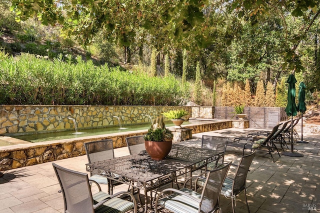 1450 Diamond Mountain Rd, Calistoga, CA 94515 - view of patio with outdoor dining space