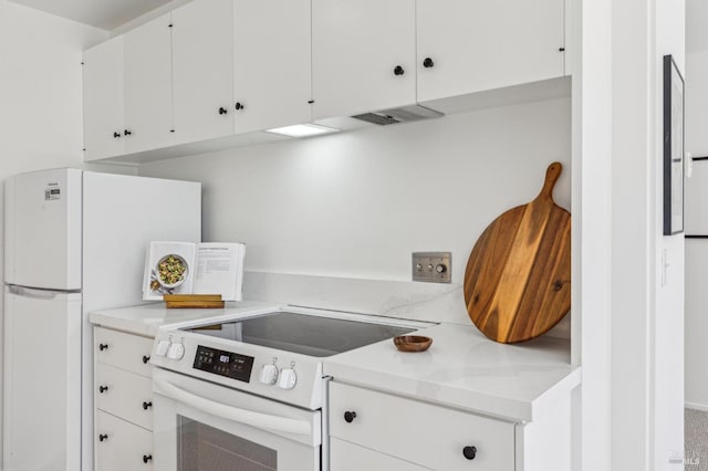 952 Lea Dr, San Rafael, CA 94903 - kitchen with white cabinets and white appliances